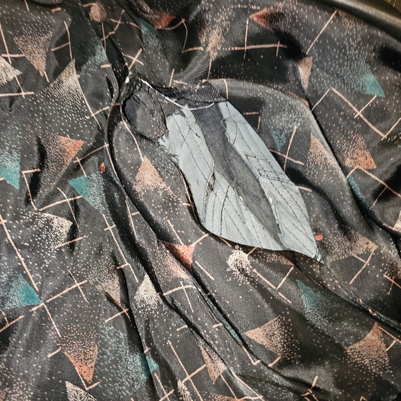 Vintage leather bomber jacket (flaws) - Picture 4 of 13